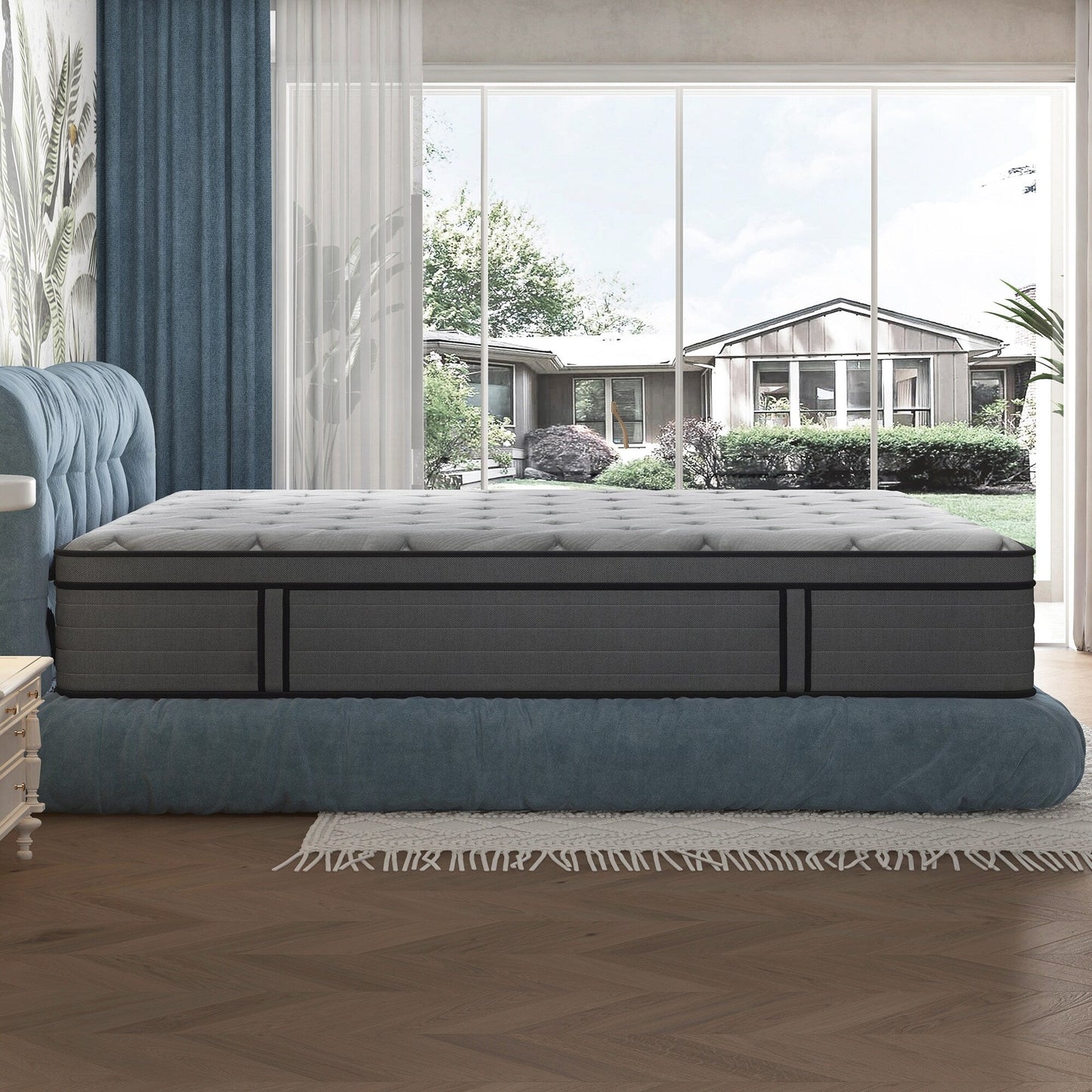 Materasso ibrido in memory foam con gel Euro Top da 14 pollici in una scatola