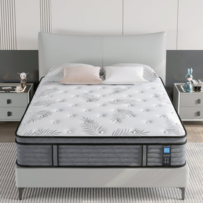 Materasso ibrido in memory foam Cool Gel da 14 pollici, formato singolo, in una scatola per piccole camere da letto