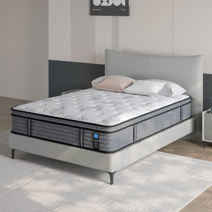 Materasso ibrido in memory foam Cool Gel da 14 pollici, formato singolo, in una scatola per piccole camere da letto