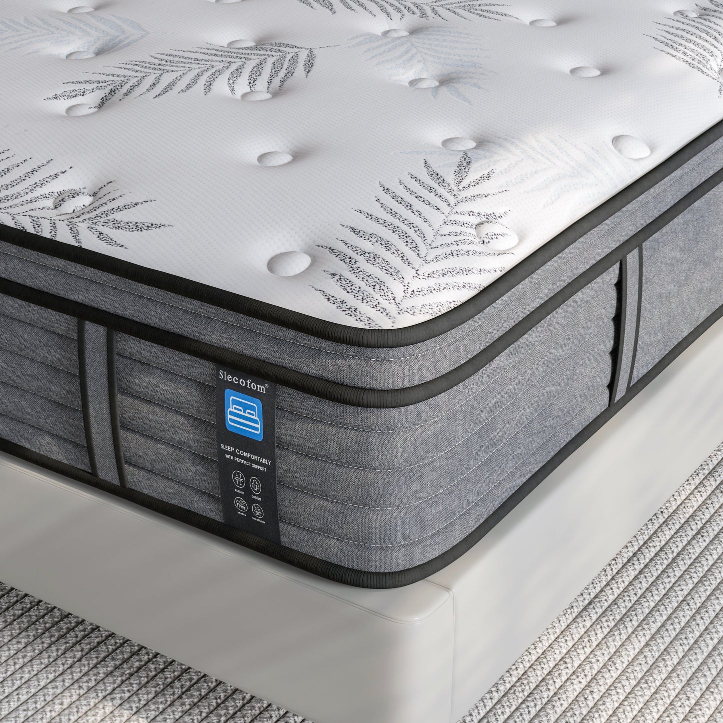Materasso ibrido in memory foam Cool Gel da 14 pollici, formato singolo, in una scatola per piccole camere da letto
