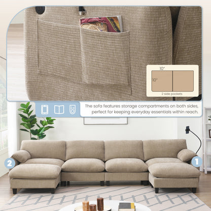 Divano componibile modulare da 140 pollici