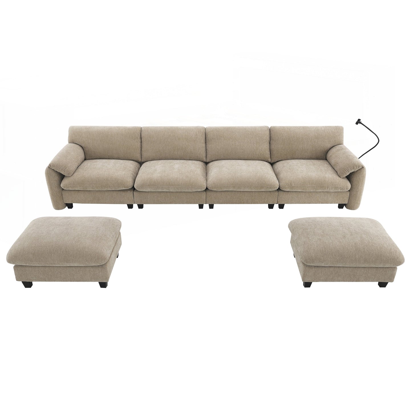 Divano componibile modulare da 140 pollici