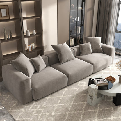 142 Divano componibile contemporaneo in velluto a coste Divano classico profondo