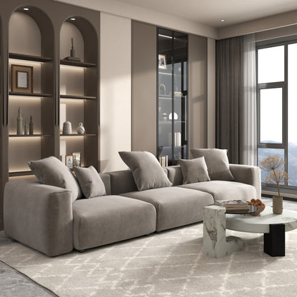 142 Divano componibile contemporaneo in velluto a coste Divano classico profondo