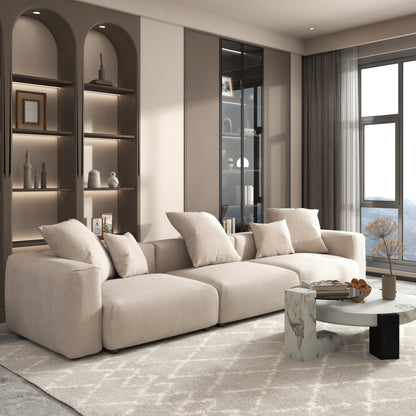 142 Divano componibile contemporaneo in velluto a coste Divano classico profondo