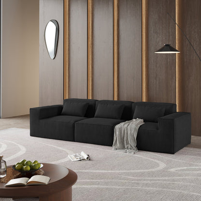 Divano componibile 149 Cloud, divano modulare a 4 posti, divani moderni e comodi in velluto a coste, divani per soggiorno