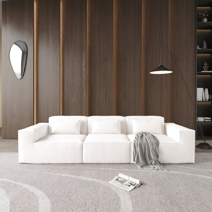 Divano componibile 149 Cloud, divano modulare a 4 posti, divani moderni e comodi in velluto a coste, divani per soggiorno