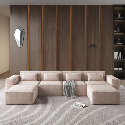 Divano componibile modulare a forma di U da 149, divano imbottito a 6 posti, combinazione libera