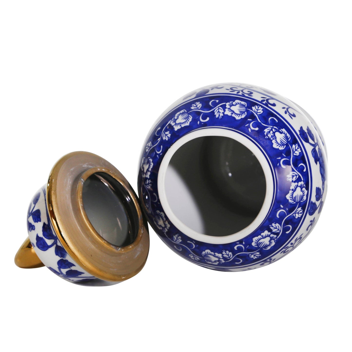 Barattolo con coperchio a forma di tempio eclettico con motivo Sagebrook Home