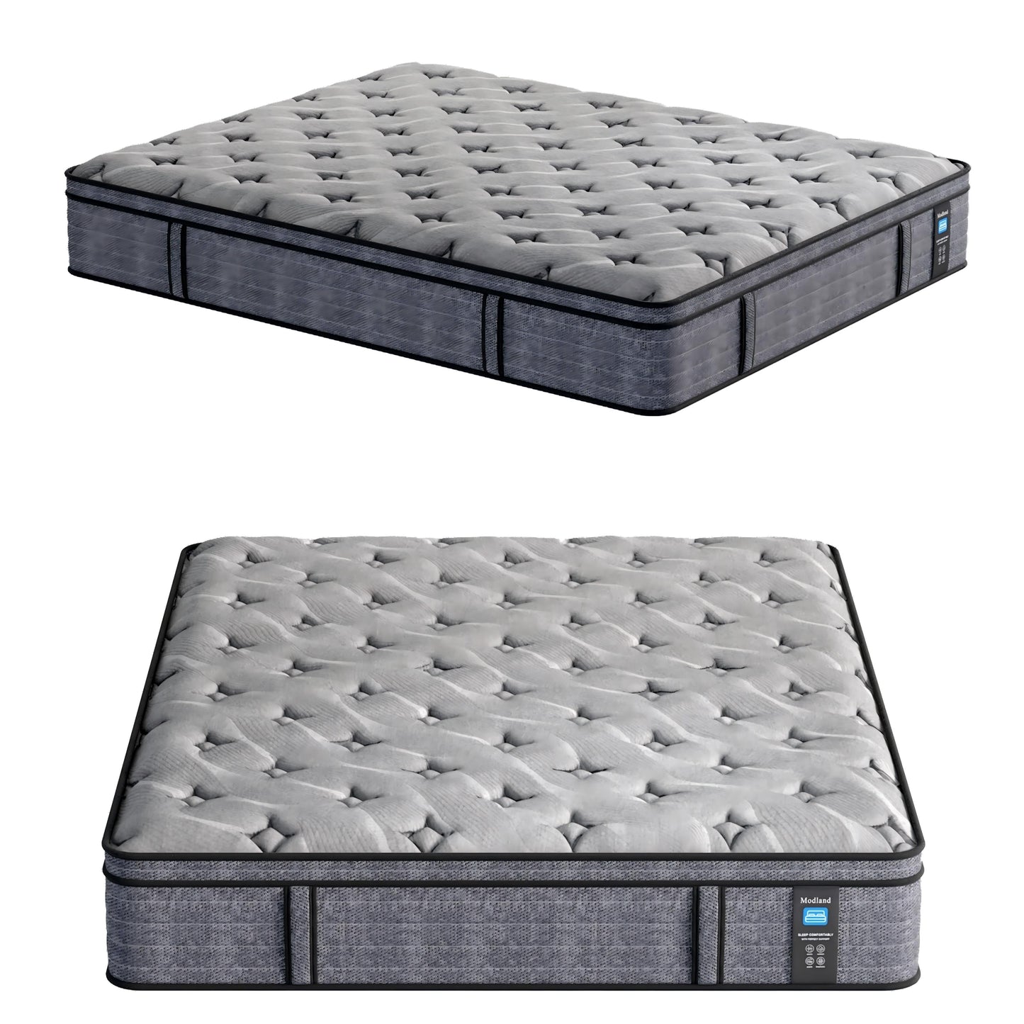 Materasso ibrido in memory foam Modland da 14'' Queen in una scatola - Sollievo dalla pressione e isolamento del movimento, CertiPUR-US per il sollievo dal mal di schiena