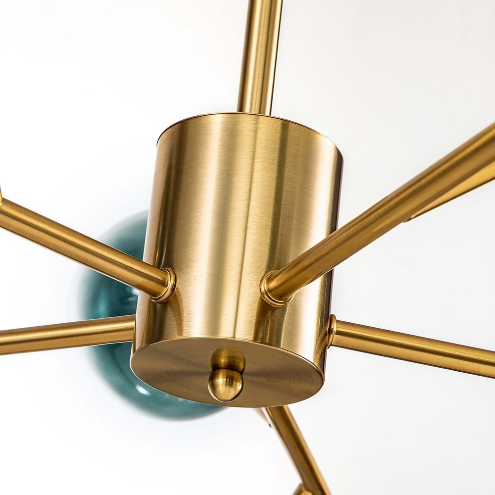 Lampadario moderno a forma di bolla Sputnik in nero o oro per sala da pranzo