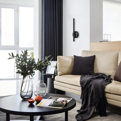 Applique da parete lineare a LED integrata in metallo, moderna e minimalista, industriale