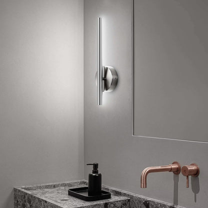 Applique da parete lineare a LED integrata in metallo, moderna e minimalista, industriale