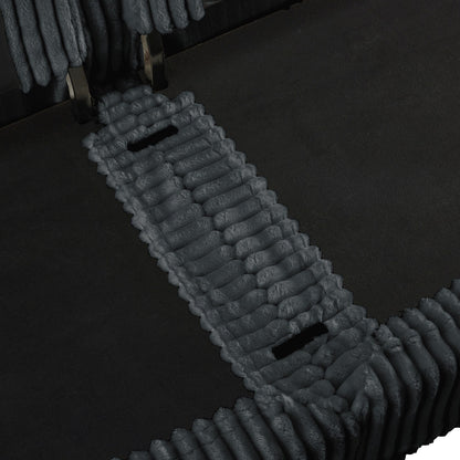 Divano 5 posti in velluto a coste 156.6 profondo per soggiorno e camera da letto