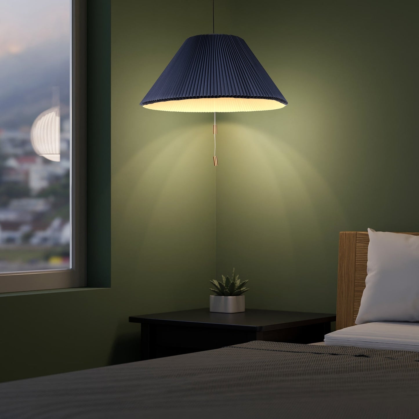 Lampada a sospensione a LED postmoderna 16-23 con paralume regolabile