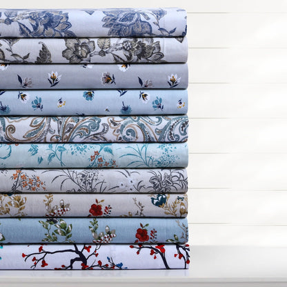 Set copripiumino oversize stampato in morbida flanella di cotone da 170 g/m²