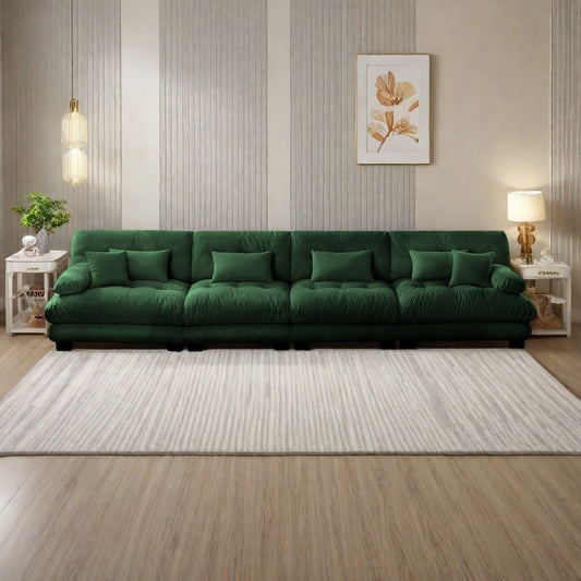 173.2 Ciniglia con braccioli a rullo, cuscini in spugna ad alta resilienza