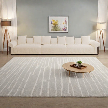 Divano a 6 posti in tessuto 179.5 con seduta profonda, comodo divano a nuvola con cuscini