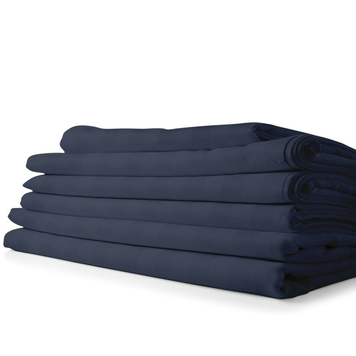 Set di lenzuola a righe in tessuto Bamboo Feel Dobby da 1800 pezzi, tasche profonde, set da 4 pezzi