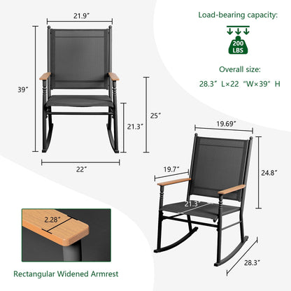 Sedie a dondolo da esterno per 2 persone