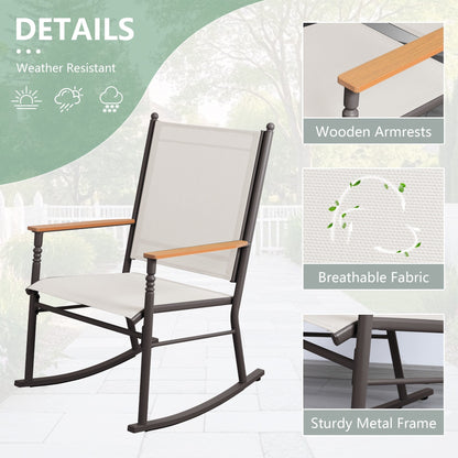 Sedie a dondolo da esterno per 2 persone