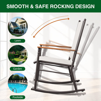 Sedie a dondolo da esterno per 2 persone