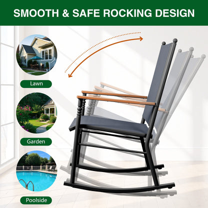 Sedie a dondolo da esterno per 2 persone