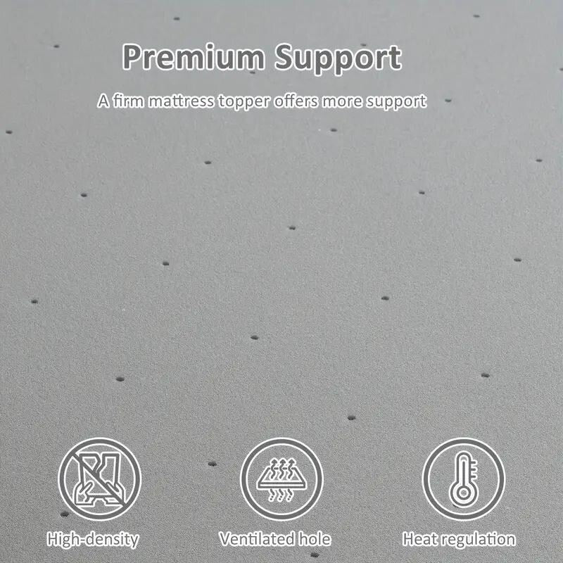 Materasso King Size Extra Firm in schiuma da 2 pollici con supporto lombare ad alta densità CertiPUR