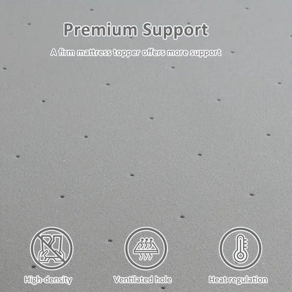 Materasso King Size Extra Firm in schiuma da 2 pollici con supporto lombare ad alta densità CertiPUR