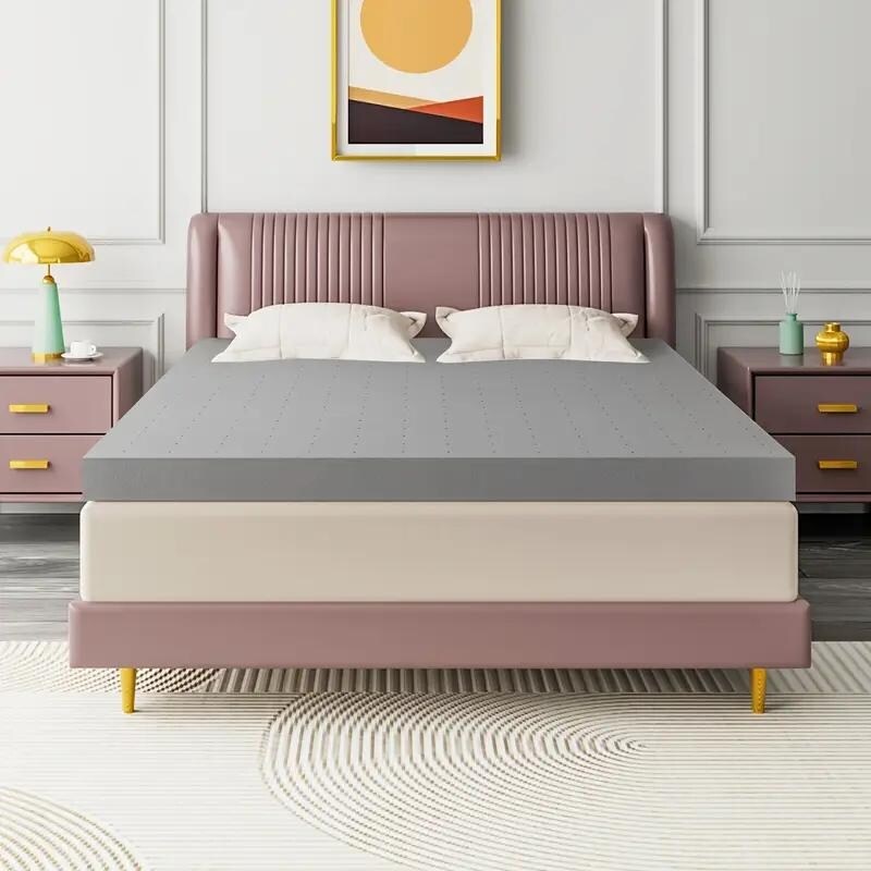 Materasso King Size Extra Firm in schiuma da 2 pollici con supporto lombare ad alta densità CertiPUR