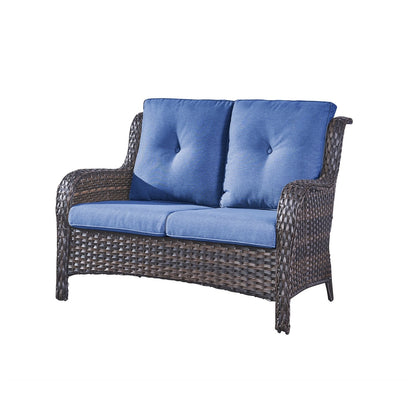 Divano da esterno Gymojoy in vimini, divano in rattan