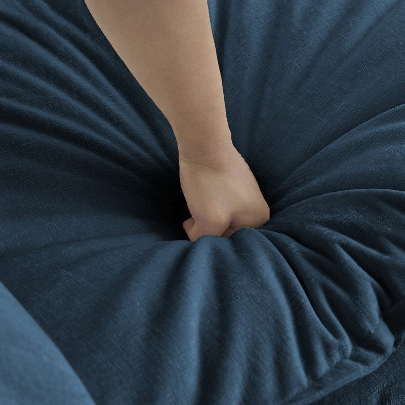 Set di 2 divani di grandi dimensioni con seduta extra profonda e imbottitura in ciniglia, divano a 3 posti + divano a due posti