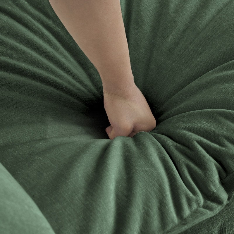 Set di 2 divani di grandi dimensioni con seduta extra profonda e imbottitura in ciniglia, divano a 3 posti + divano a due posti