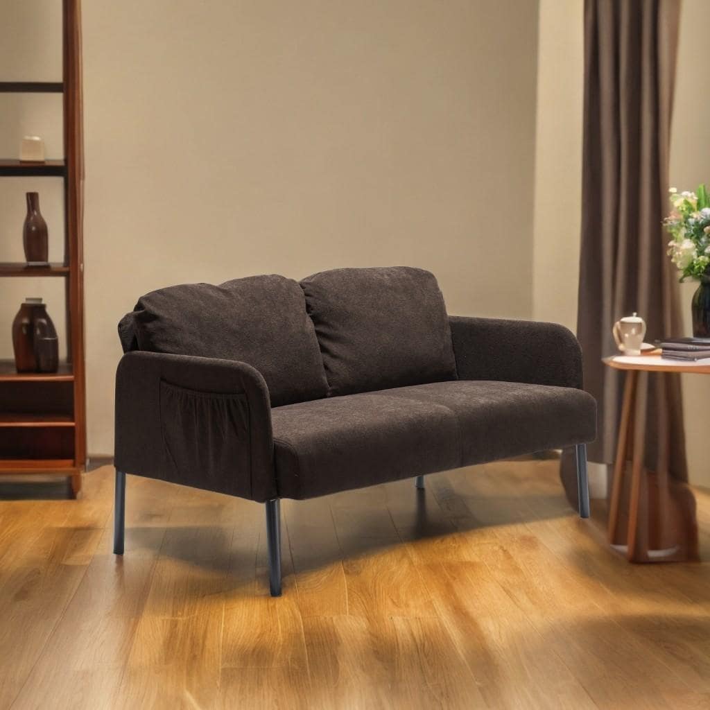 Divano a 2 posti in tessuto di poliestere, divano moderno a due posti, comodi divani piccoli per piccoli spazi, soggiorno, camera da letto, ufficio