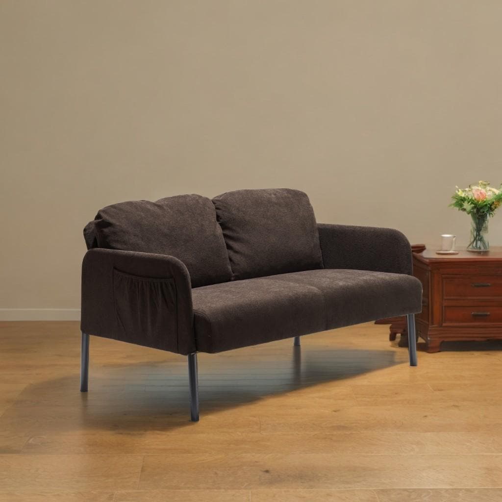 Divano a 2 posti in tessuto di poliestere, divano moderno a due posti, comodi divani piccoli per piccoli spazi, soggiorno, camera da letto, ufficio