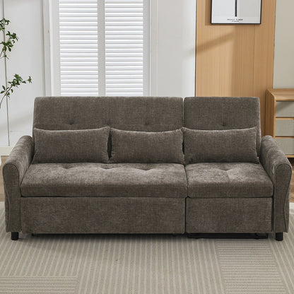 Divano 2 in 1 82 Divano a tre posti con divano letto e divano reclinabile reversibile per soggiorno