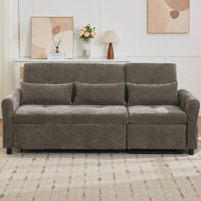 Divano 2 in 1 con divano letto estraibile e poltrona reclinabile reversibile di Harper&amp;Bright Designs