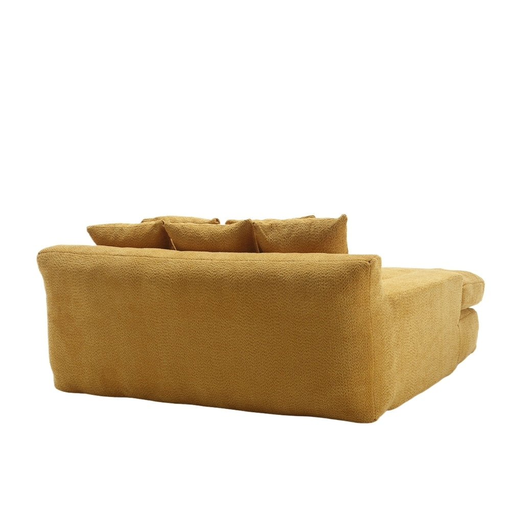 Divano a 2 posti con 5 cuscini posteriori, comodo divano con seduta profonda per soggiorno