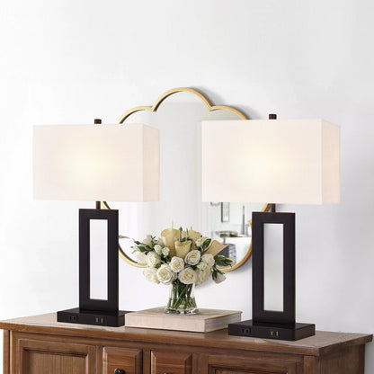 Set di 22 lampade da tavolo USB grigie con controllo touch