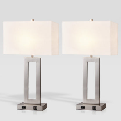 Set di 22 lampade da tavolo USB grigie con controllo touch