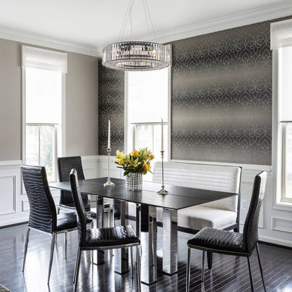 Lampadario da fattoria a 8 luci da 24,8 pollici, lampadario di cristallo, lampadario a tamburo per sala da pranzo, soggiorno, camera da letto, cucina