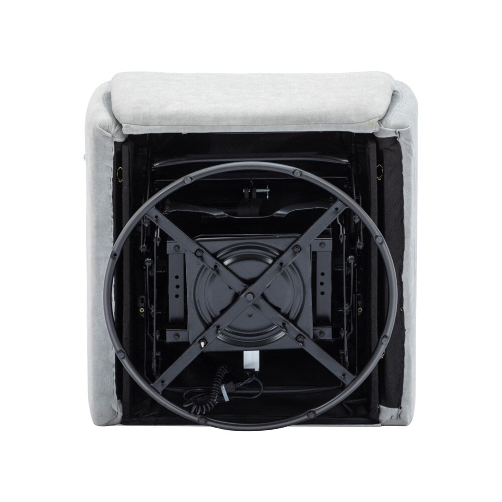 Poltrona reclinabile elettrica girevole a 270 gradi con supporto per telefono