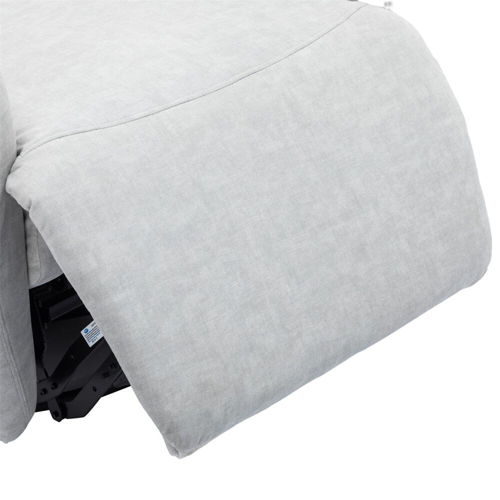 Poltrona reclinabile elettrica girevole a 270 gradi con supporto per telefono