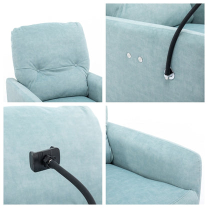 Poltrona reclinabile elettrica girevole a 270 gradi con supporto per telefono