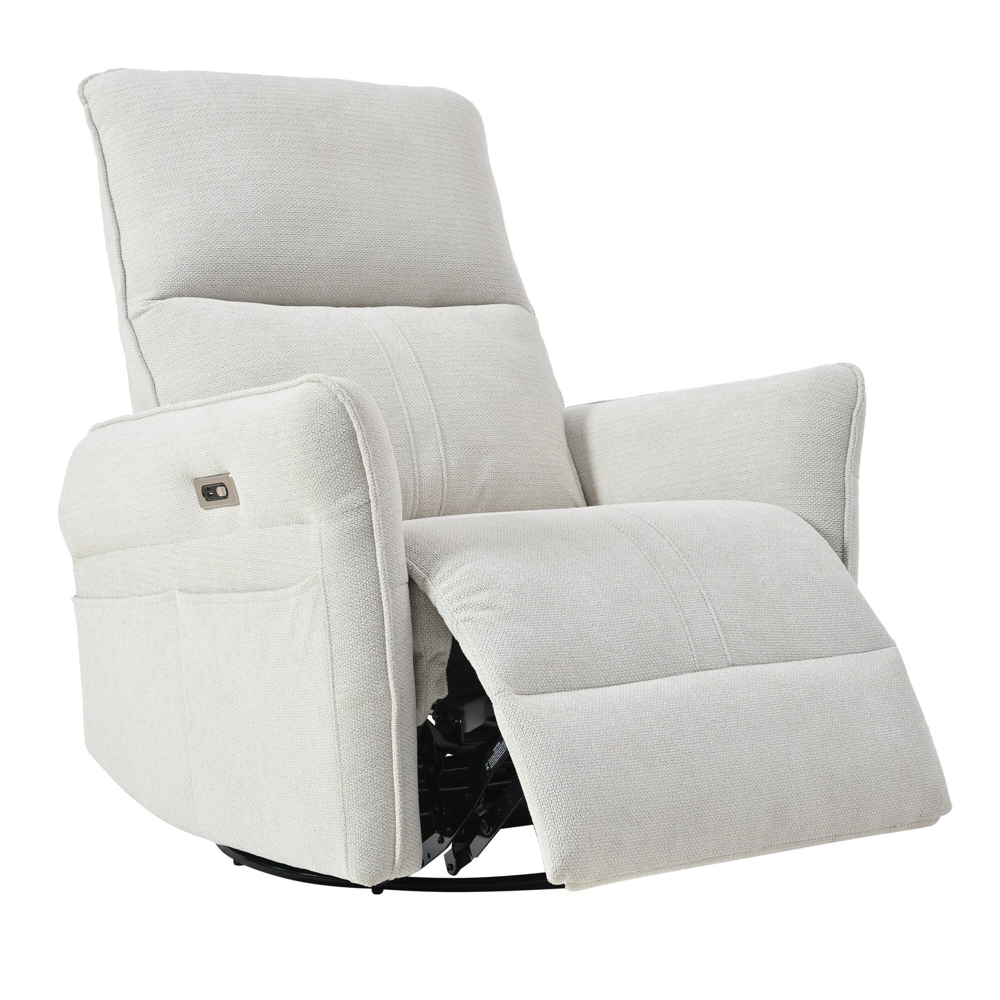 Poltrona reclinabile girevole elettricamente a 270° per adulti, poltrona reclinabile girevole a dondolo, piccole poltrone reclinabili elettriche