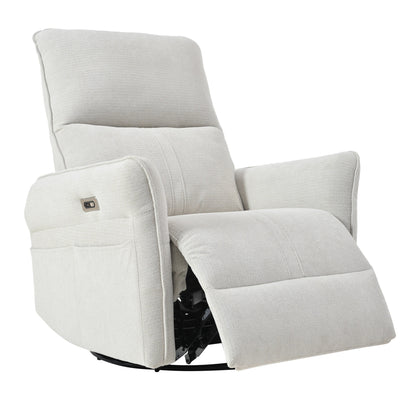 Poltrona reclinabile girevole elettricamente a 270° per adulti, poltrona reclinabile girevole a dondolo, piccole poltrone reclinabili elettriche
