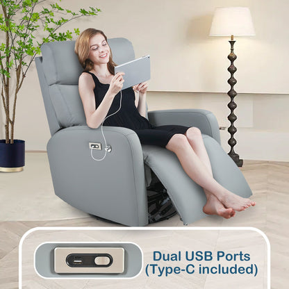 Poltrona reclinabile girevole elettricamente a 270°