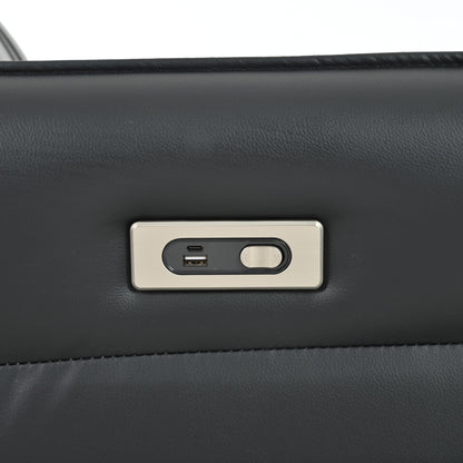 Poltrona reclinabile elettrica girevole a 270° con porte USB