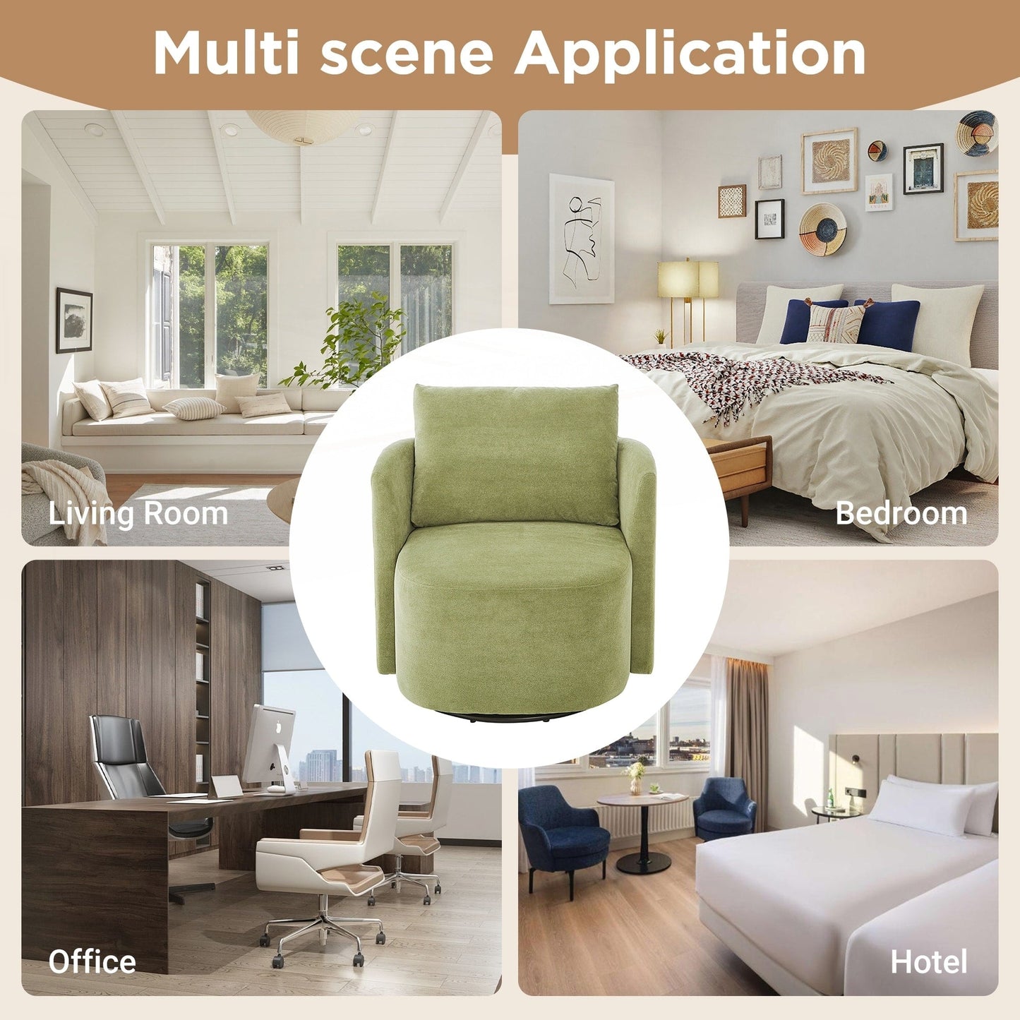 Poltrona a botte da 29,9 pollici