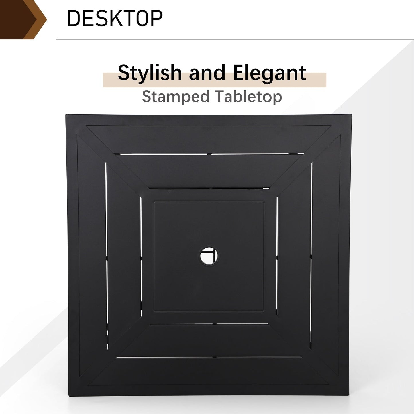 MAISON ARTS Set di sgabelli da bar per patio da 3/5 pezzi, tavolino da caffè in metallo e sgabelli da bar alti girevoli in textilene